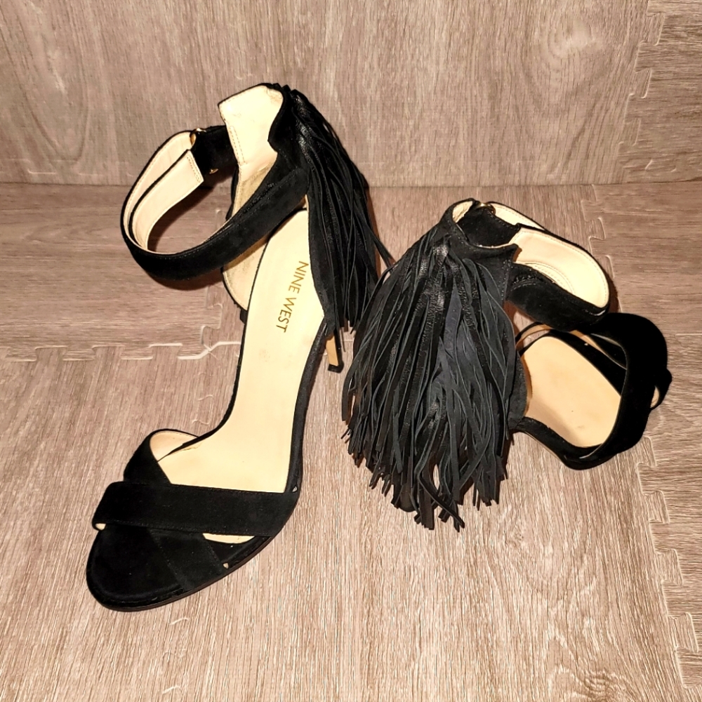Nine west fringe heels